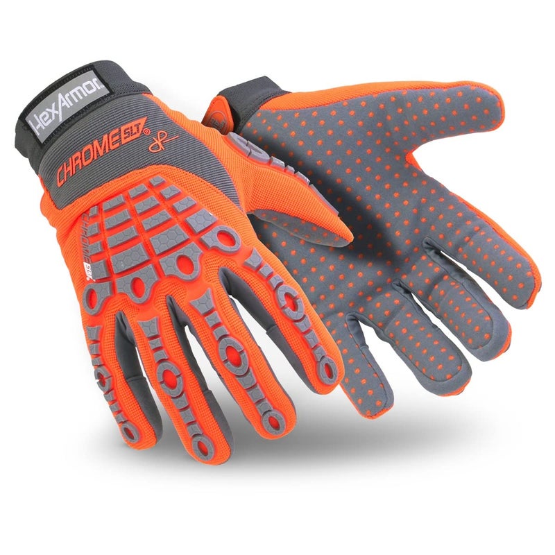 HEXARMOR Cut-Resistant Impact Protection Synthetic Leather Palm Work Gloves | Chrome SLT ® Series 4070 | X-Small - Image 1